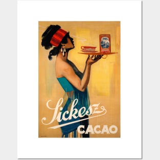 Vintage Travel Poster Netherlands Holland Sickesz Cacao Posters and Art